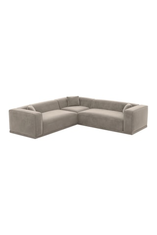 Canapé d'angle Duno Beige foncé