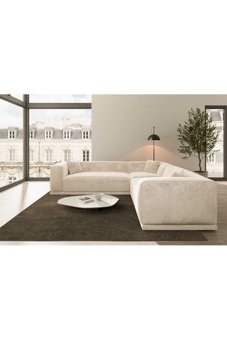 Canapé d'angle Duno Crème