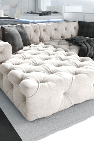 Canapé d'angle gauche Volt - Crème