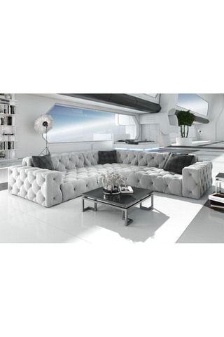 Canapé d'angle Volt - Gris clair