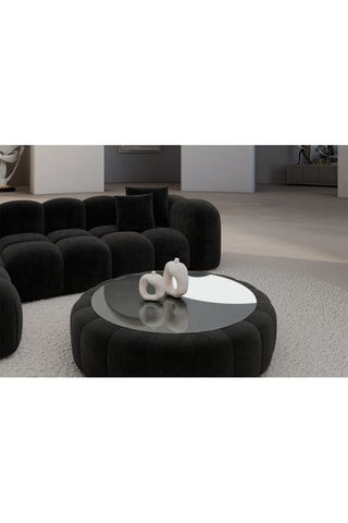 Table basse ronde Nuvola - Noir