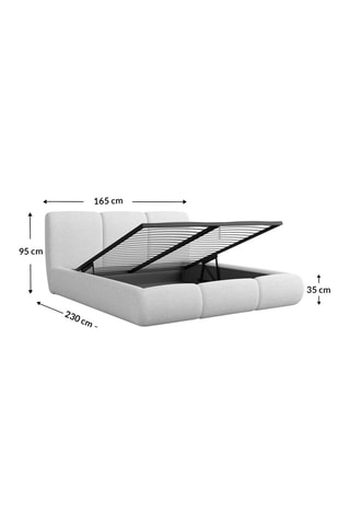 Lit-coffre Carma - Gris foncé