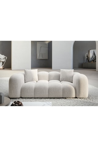 Canapé Nuvola - Blanc - 2 places - Tissu structuré