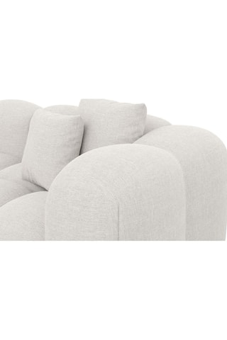 Canapé Nuvola - Blanc - 3 places - Tissu structuré