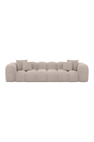 Canapé Nuvola - Beige - 4 places - Tissu structuré