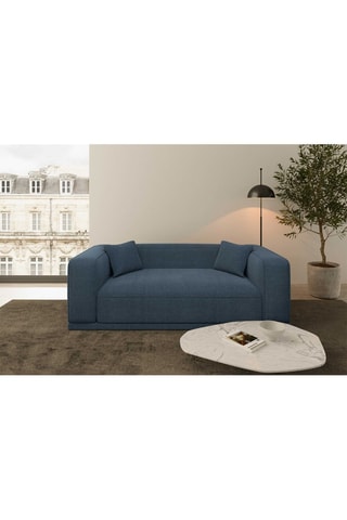 Canapé droit Duno Bleu atlantique