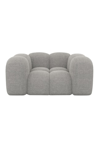 Fauteuil Nuvola - Gris clair - Tissu structuré