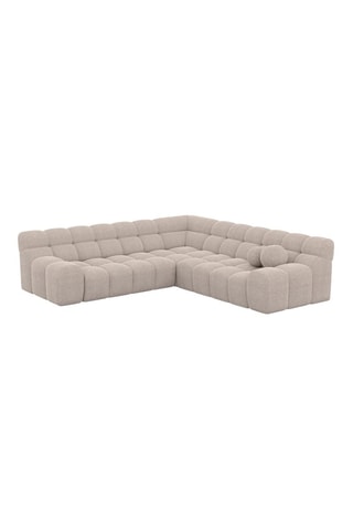 Canapé d'angle Bonobo - Beige - 5 places - En polyester