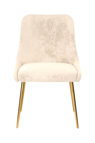 Fauteuil Olive - Beige clair - Toucher velours