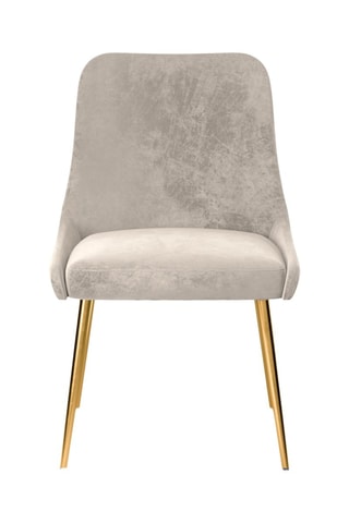 Fauteuil Olive - Beige foncé - Toucher velours côtelée