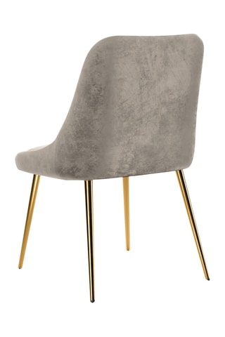 Fauteuil Olive - Beige foncé - Toucher velours côtelée