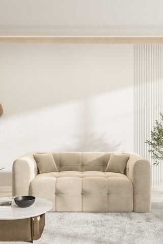 Canapé Baloo - Ecru - 2 places - En polyester