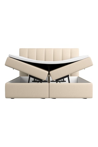 Lit-coffre avec sommier Avala - Beige