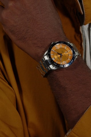 Orologio al quarzo in acciaio - Argentato e nero