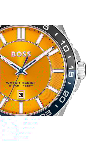 Orologio al quarzo in acciaio - Argentato e nero