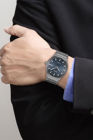 Orologio automatico in acciaio - Grigio e antracite