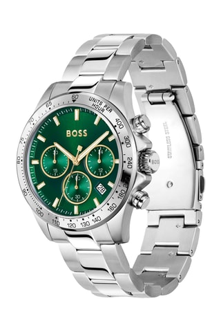 Orologio al quarzo in acciaio - Cronografo - Argentato