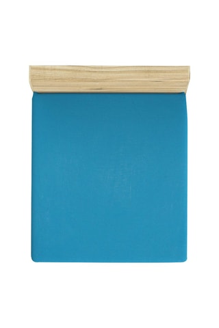 Drap-housse en coton - Bleu