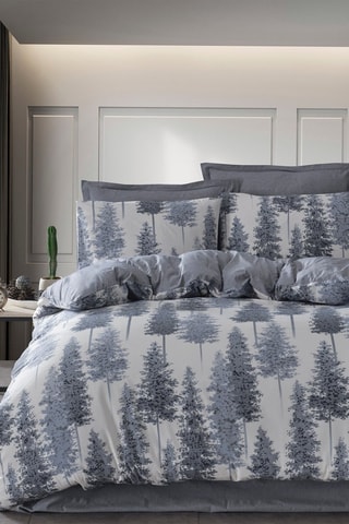 Parure de couette en coton 48 fils/cm² - Bleu