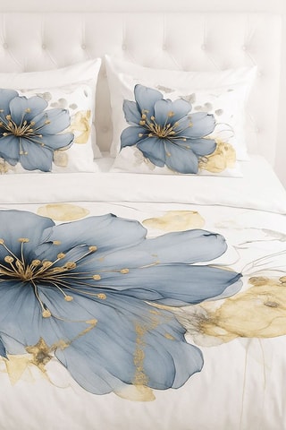 Parure de couette en coton 57 fils/cm² - Blanc