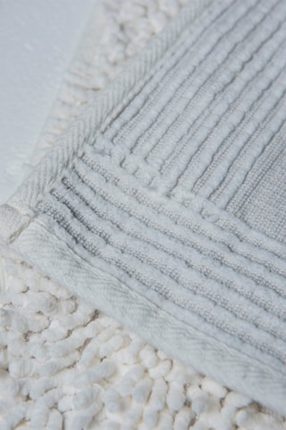 2 tapis de bain Stone - Beige - 50 x 60 cm et 60 x 100 cm