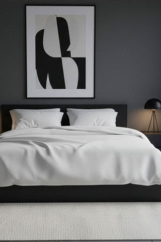 Parure de couette en coton - 57 fils/cm² - Blanc