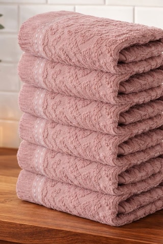 Serviette invité - Rose - 30 x 50 cm