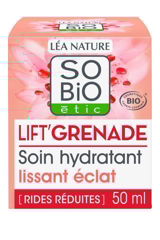 Soin hydratant lissant éclat bio - Lift'Grenade - 50 ml