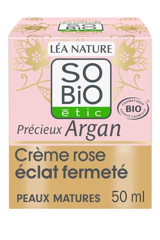 Crème rose éclat fermeté jour Bio Précieux Argan - 50 ml