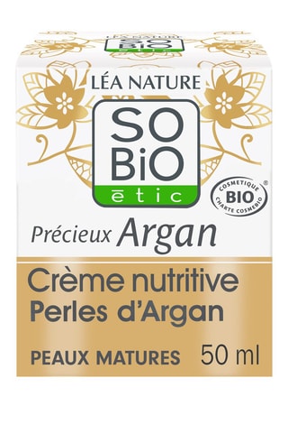 Crème nutritive Perles d'Argan bio - Peaux matures - 50 ml
