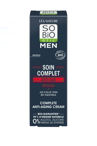Soin complet Anti-Âge Men Hêtre Bio - 50 ml
