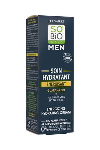 Soin hydratant énergisant Men Guarana Bio - 50 ml