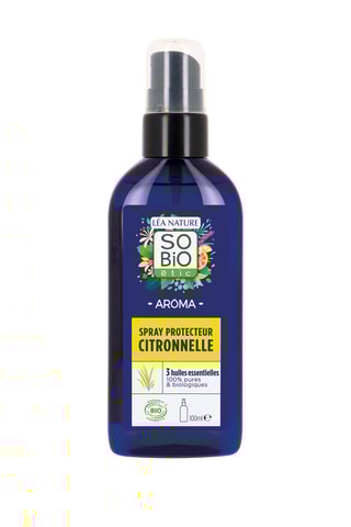 3 x Spray protecteur citronnelle et aux 3 huiles essentielles biologiques - 100 ml