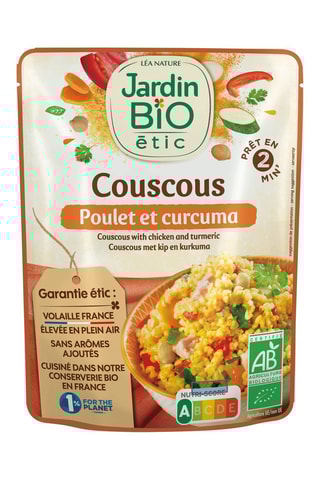 3 x Couscous Poulet et curcuma bio 220 g
