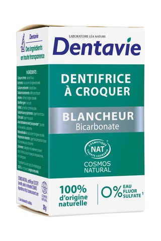 3 x Dentifrice à croquer blancheur au bicarbonate - 60 comprimés