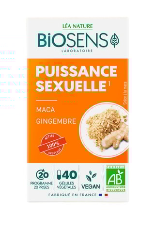 3 x Puissance sexuelle Bio - 40 gélules - Cure de 20 jours