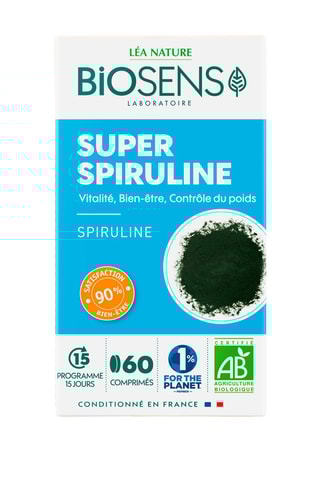 3 x Super spiruline Bio - 60 gélules - Cure de 15 jours