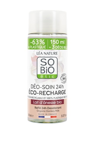 3 x Recharge déodorant soin lait d'ânesse bio - 150 ml