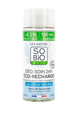 3 x Recharge déo-soin Jus d'Aloe vera bio - 150 ml