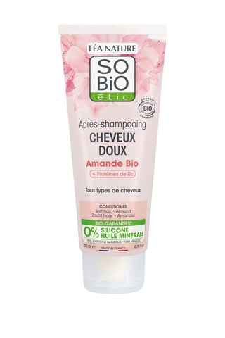 3 x Après-shampoing cheveux doux à l'amande bio et protéines de riz - 200 ml