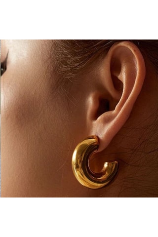 Boucles d'oreilles - Laiton plaqué or 