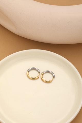 Créoles - Plaqué or jaune et argent