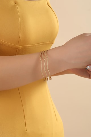 3 joncs - Plaqué or jaune