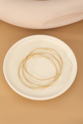 3 joncs - Plaqué or jaune