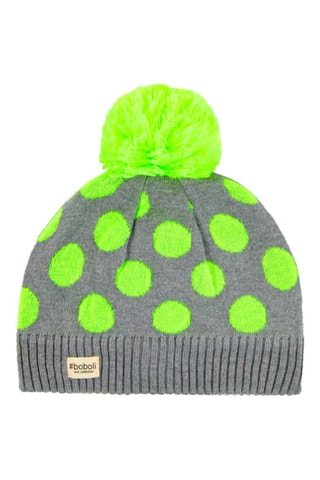 Bonnet - Gris et vert