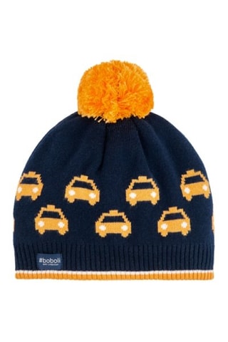 Bonnet - Bleu marine et orange