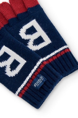 Gants - Bleu marine et bordeaux