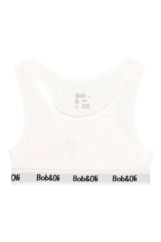 2 brassières en coton biologique - Blanc