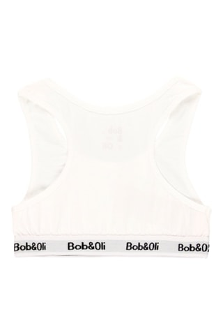 2 brassières en coton biologique - Blanc