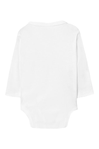 2 bodys en coton biologique - Bleu clair et blanc